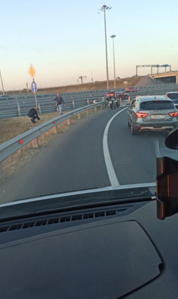 Эвакуация мотоцикла с кольцевой дороги MotoHelpSPb