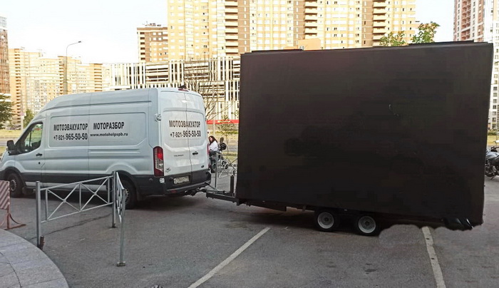 Перевозка квадроцикла в прицепе